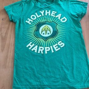 Green Harry Potter World Holyhead Harpies Size M T Shirt